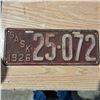 Image 1 : licence plate Sask 5 digit 1926