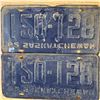 Image 2 : licence plate Sask 1962 6 digit pair
