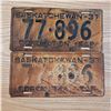 Image 1 : licence plate Sask 5 digit coronation year