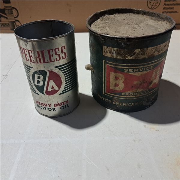BA oil tin and grease tin