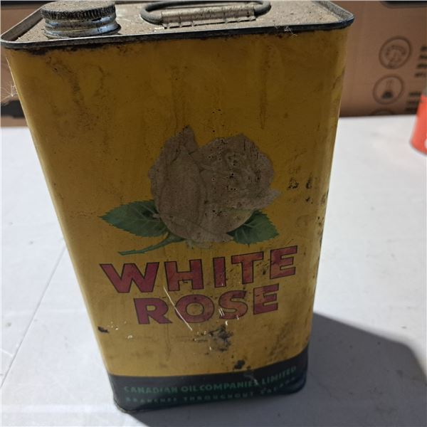white rose oil can