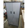 Image 1 : Large Whirlpool steel lockable storage cabinet  on wheels.  comes with two keys