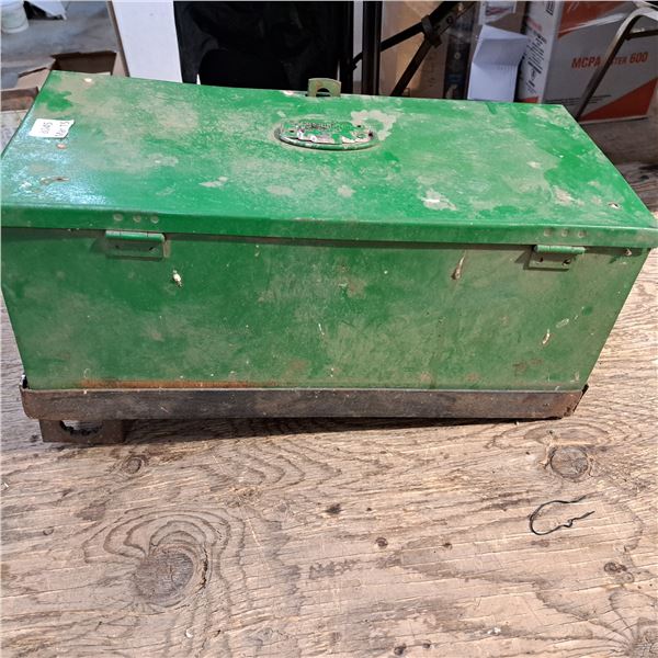 green tool box green a tractor 20.5"L-9.5"W-9"H
