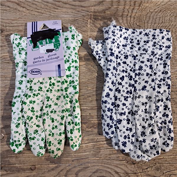 2 pairs of womens gardening gloves