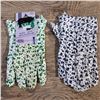 Image 1 : 2 pairs of womens gardening gloves