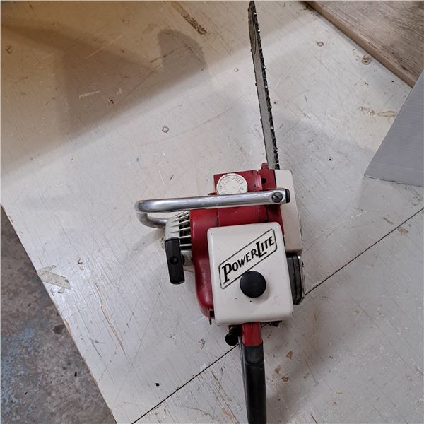 Powerlite gas powered chain saw