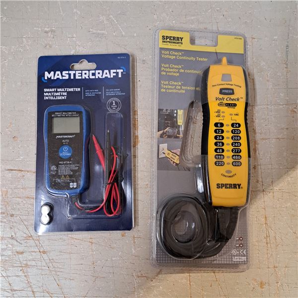 Mastercraft multimeter and volt checker