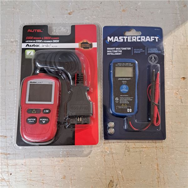 Autel code reader and mastercraft multi reader