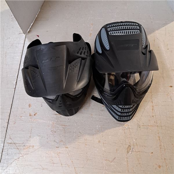 2 paint ball masks