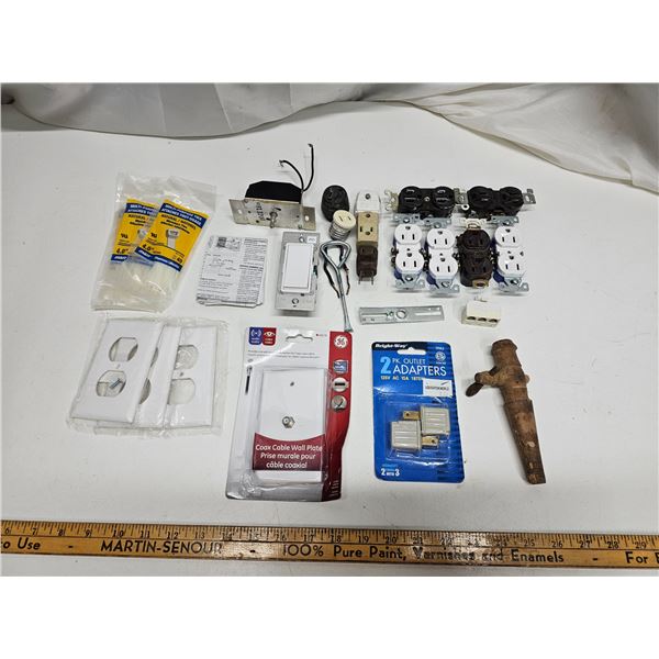 Box of Misc Electrical