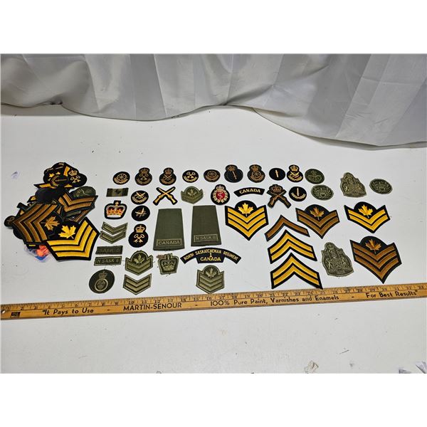 Box of Canadian Military Badges