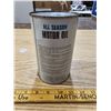 Image 4 : Vintage AllState Motor Oil 1 Quart Full