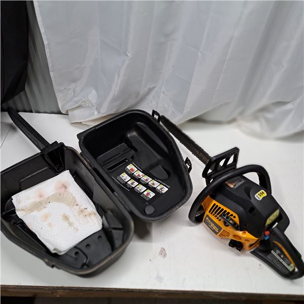 Poulan pro chainsaw with case