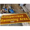 Image 1 : Unsupervised Swimming Area Sign