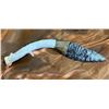 Image 1 : RUSSELL & MARY EDITH STACY: Hand Forged Hunting Knife with Deer Horn Handle