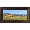 Image 1 : MICHAEL SIEVE: "Elephants and Red Hartebeest" - Original Oil Painting by Michael Sieve