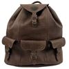 Image 1 : RUSSELL & MARY EDITH STACY: Cape Buffalo Leather Hunting Backpack with Matching Pistol Gun Case