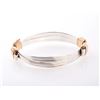Image 1 : RUSSELL & MARY EDITH STACY: Pair of Safari Jewelry Two-Tone Bracelets