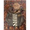 Image 1 : CRAIG DIXON: Cape Buffalo Leather and Zebra Hide Purse