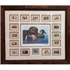 Image 1 : BRIAN FIENHOLD: Framed Duck Stamp with Miniatures by Ken Michaelsen