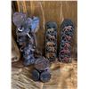 Image 1 : RUSSELL & MARY EDITH STACY: Hand Carved Big Five Table Display, Coasters w/Holder and Panel Displays