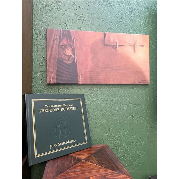 RUSSELL & MARY EDITH STACY: "Deadly Shadows" S/N Giclee and "The Legendary Hunts of Theodore Rooseve