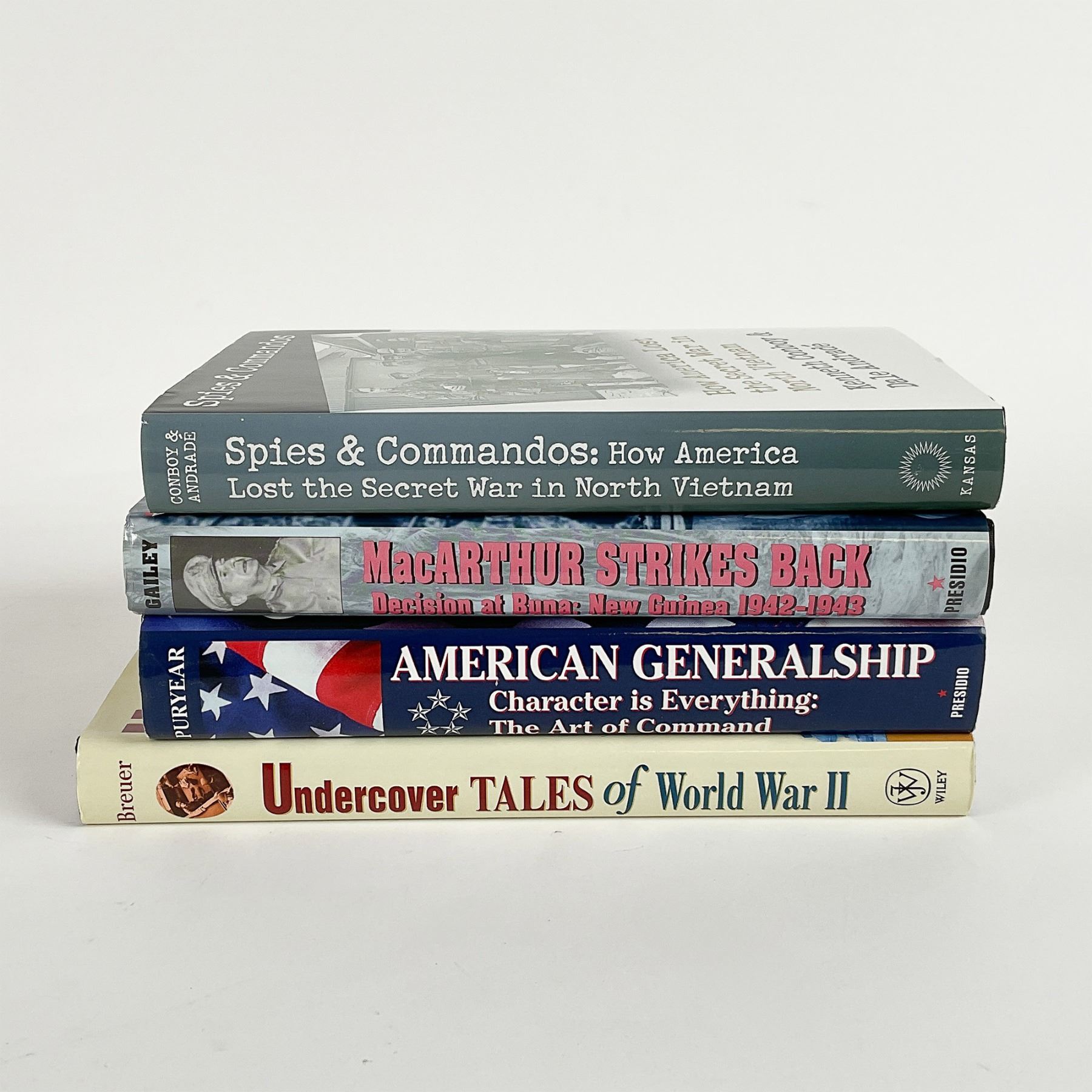 4pc Military History Book Collection WWII & Vietnam War