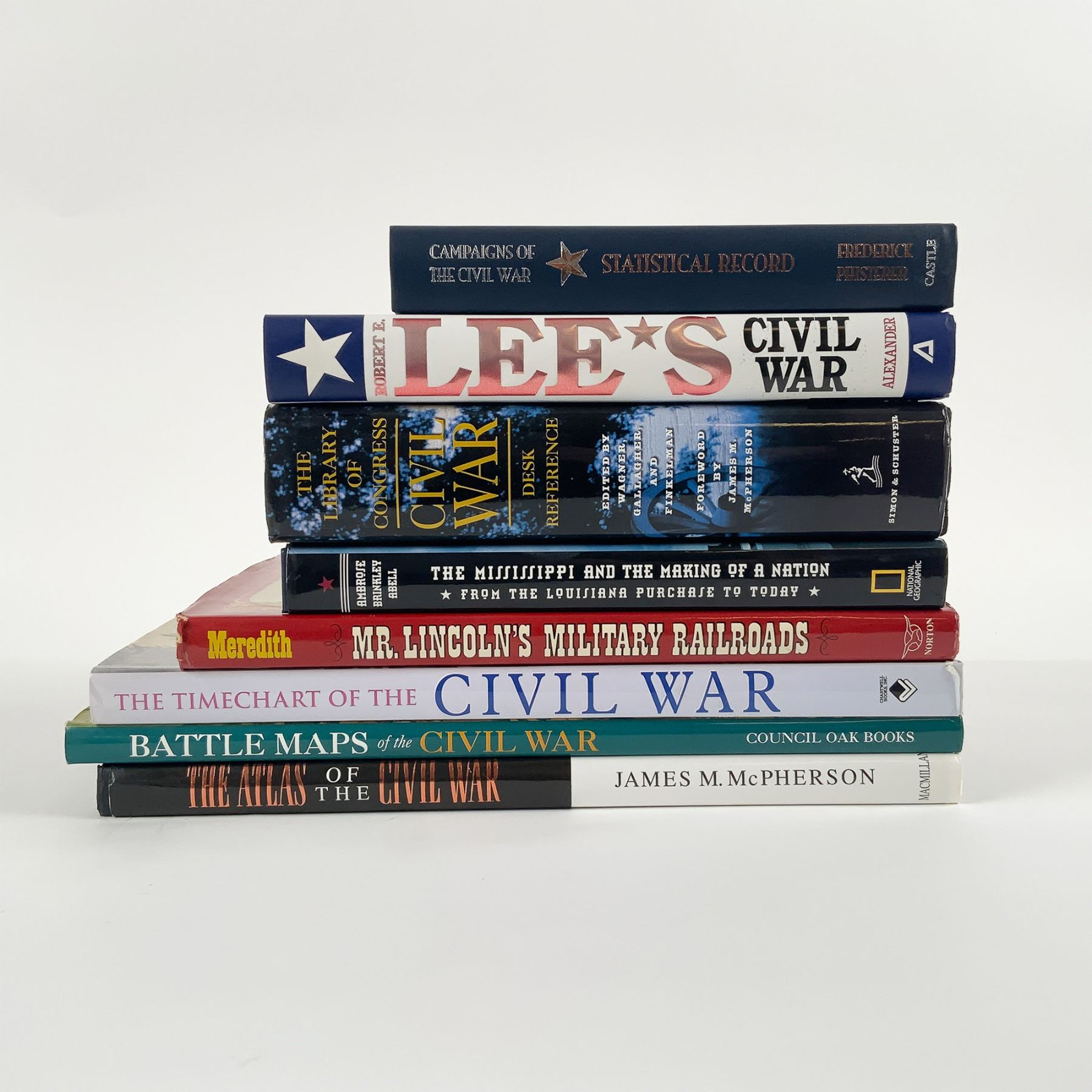 8pc American Civil War Book Collection