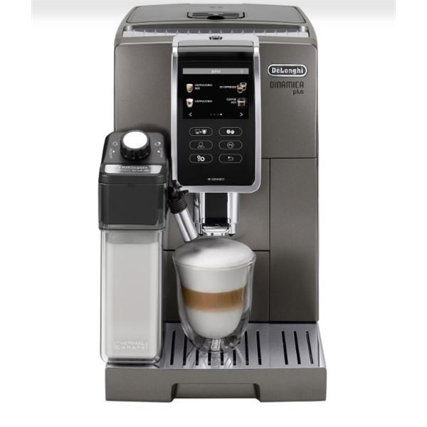 DE'LONGHI DINAMICA PLUS CONNECTED AUTOMATIC ESPRESSO MACHINE WITH FROTHER AND GRINDER - TESTED WORKI