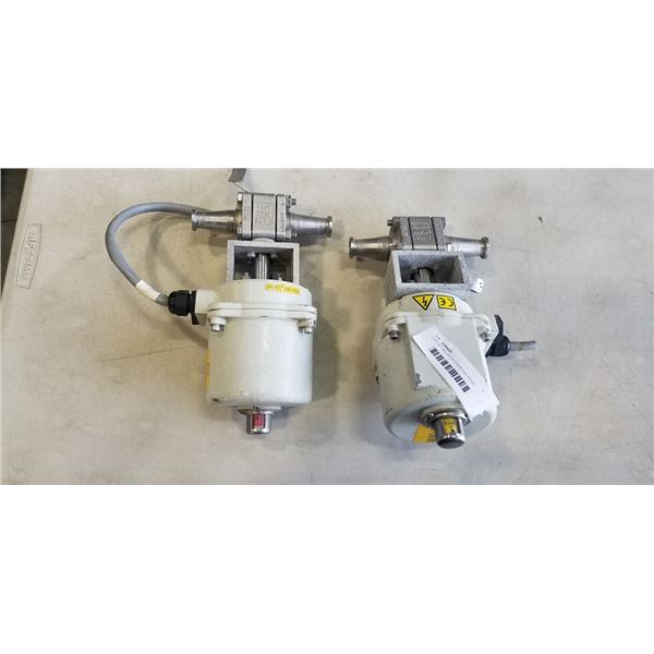 2 ACUATORS WITH STAINLESS STEEL VALVES