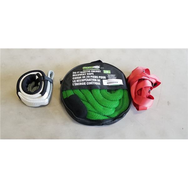 20' RECOVERY ROPE, TOWING STRAP AND TIE DOWN