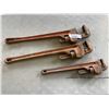 Image 1 : THREE RIDGID PIPE WRENCHES