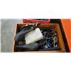 Image 2 : LARGE LOT OF SCUBA GEAR AND CRATE WITH WEIGHTS