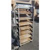 Image 1 : ALUMINUM 6 SHELF BAKERS SLANTED RACK ON WHEELS