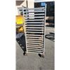 Image 3 : ALUMINUM BAKERS RACK ON WHEELS WITH 15 PERFORATED TRAYS