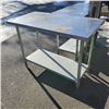 Image 1 : 2' X 4' STAINLESS PREP TABLE