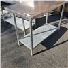 Image 2 : 2' X 4' STAINLESS PREP TABLE