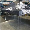Image 2 : AS NEW 10FTX20FT INSTANT UP STEEL FRAME CANOPY, BLACK TOP, COMMERCIAL GRADE RETAIL $599