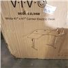 Image 2 : WHITE 47" X 47" ELECTRIC CORNER DESK