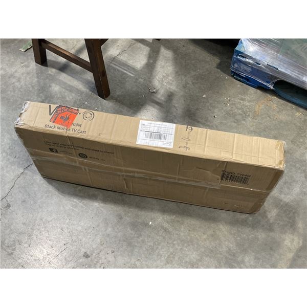 BLACK MOBILE TV CART
