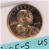 Image 2 : 2005 - S USA GEM PROOF SACAGAWEA SAN FRANCISCO MINT $1.00