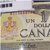 Image 3 : THREE MINT 1973 CANADIAN $1.00 BILLS IN SEQUENCE LAST YEAR OF THE $1.00 BILL