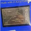 Image 2 : 2 LIMITED EDITION 23 KARAT AVIATION STAMPS FROM DOMINICA 1947 1ST JET 1948 1ST TURBO PROP AIRLINER