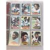 Image 2 : 11 PAGES OF 1980'S TOPPS NFL CARDS MINT CONDITION ALL DIFFERENT