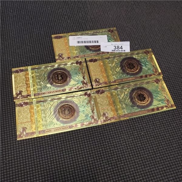 5 BITCOIN FOIL NOTES
