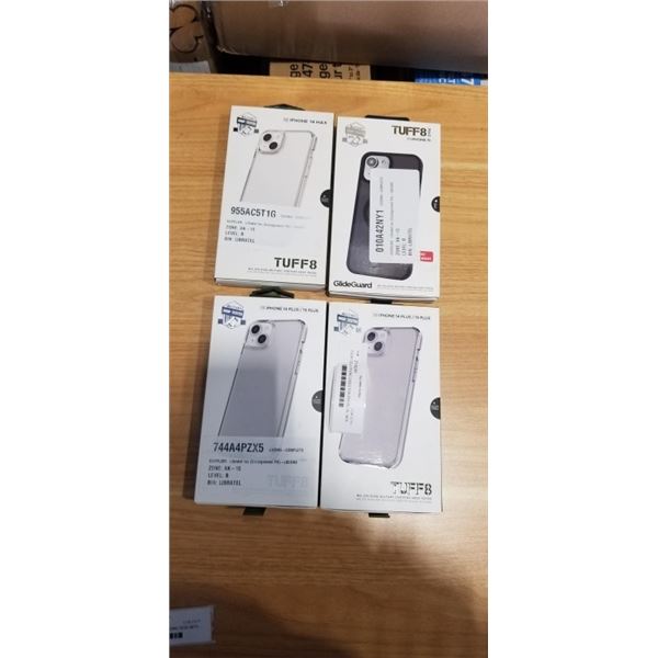 FOUR CELL PHONE CASES FOR IPHONE 15, 14/15 PLUS AND 14 MAX