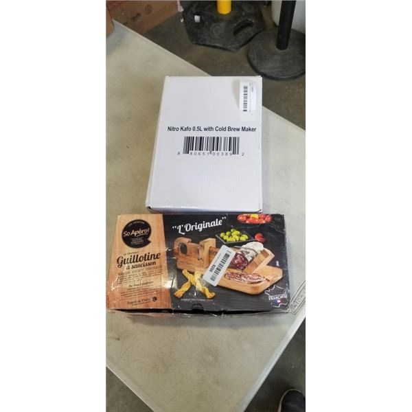 CHARCUTERIE GUIULLTINE AND NITRO DISPENSER WITH COLD BREW FILTER
