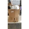 Image 1 : BOX OF 10 PILLOW CASES, 2 CRIB MATTRESS PADS, 2 HEAVY KNITTED BLANKETS, 3 THROW BLANKETS 4' X 5', 2 