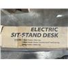 Image 2 : TECH ORBITS ELECTRIC SIT TO STAND DESK, GREY FRAME WITH WHITE TOP