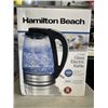 Image 2 : HAMILTON BEACH 1.7L GLASS ELECTRIC KETTLE - TESTED WORKING, RETAIL $59